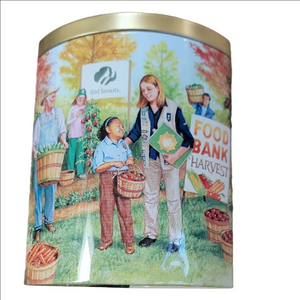 2006 Girl Scouts Food Bank Harvest Tin 3rd In Series